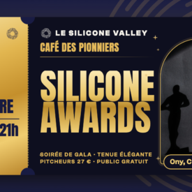 Silicone Awards, soirée de gala du Café des Pionniers, lundi 7 décembre 2026, 18h30 à 21h, statuette dorée