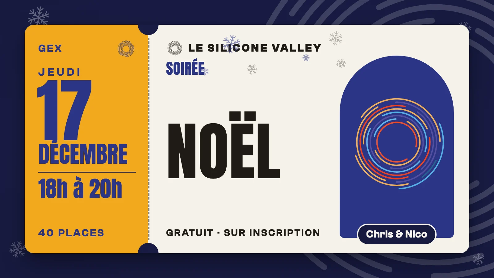Jeudi 17 décembre : Soirée de Noël