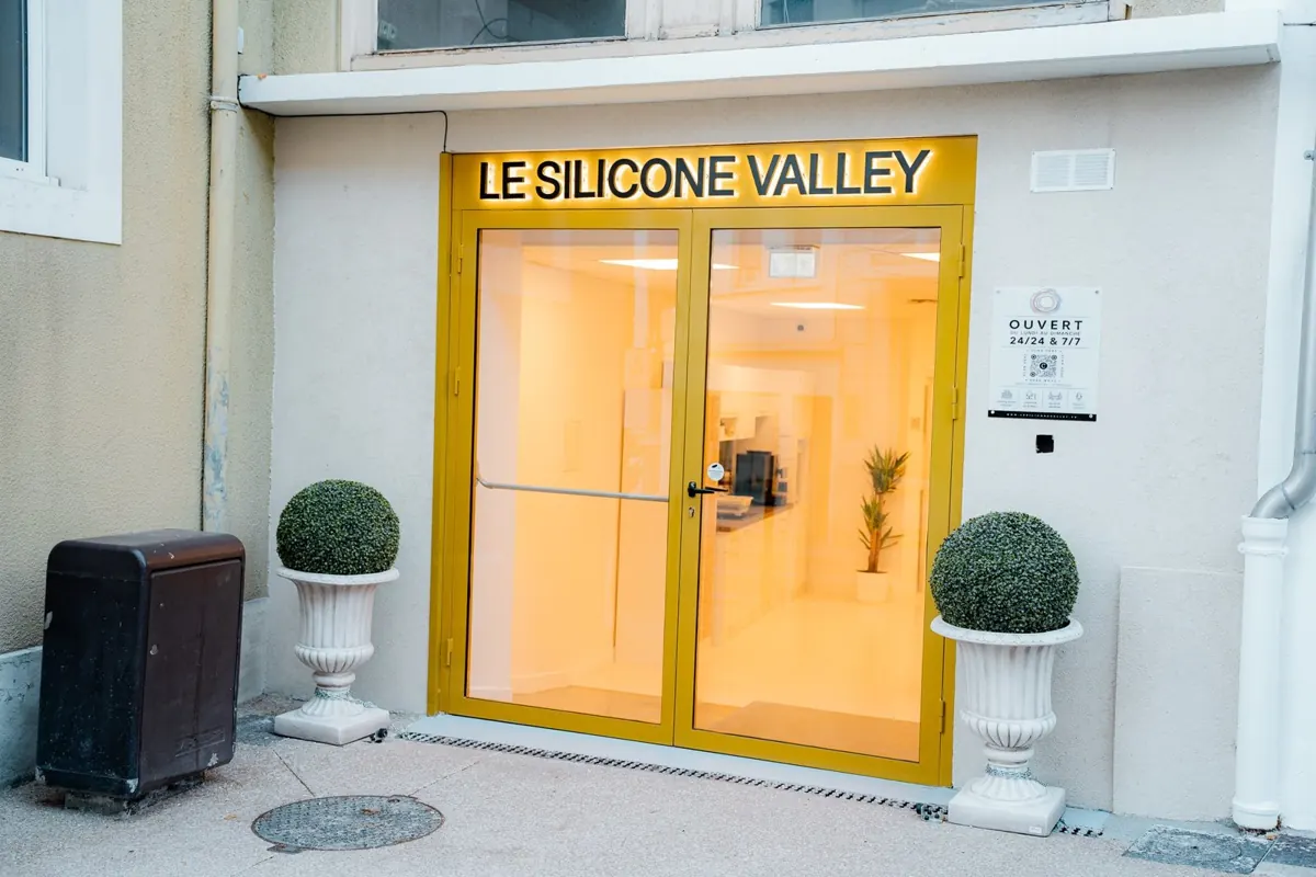 La façade du Silicone Valley, 31 rue du Commerce à Gex